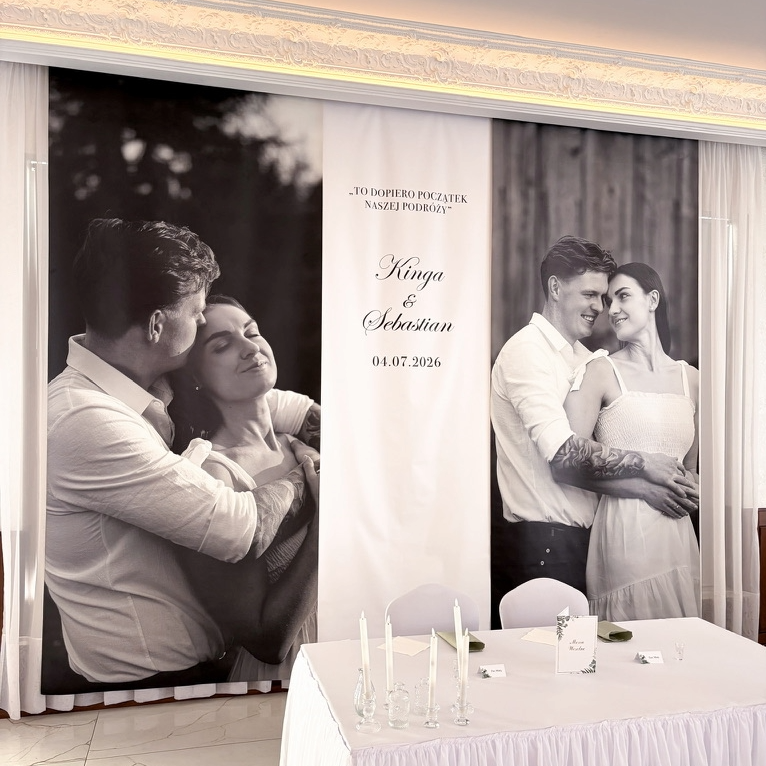 Ścianka fotograficzna na wesele